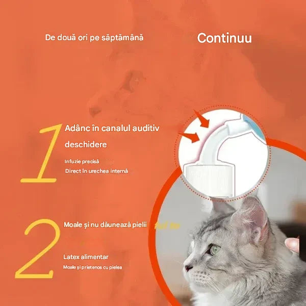 Curățător delicat urechi animale